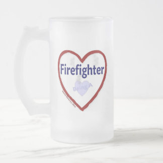Liebe als Feuerwehrmann Mattglas Bierglas