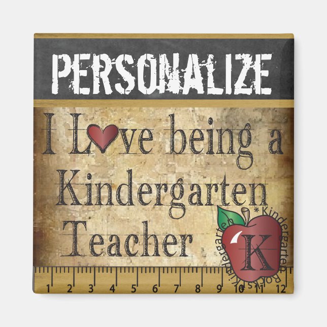 Liebe als Kindegartenlehrerin Magnet (Vorne)