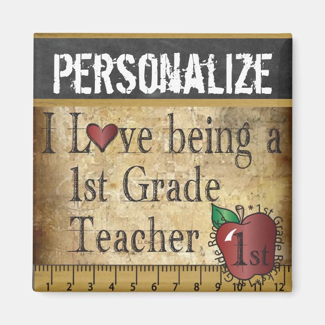 Liebe als Lehrer der 1. Klasse Magnet (Vorne)