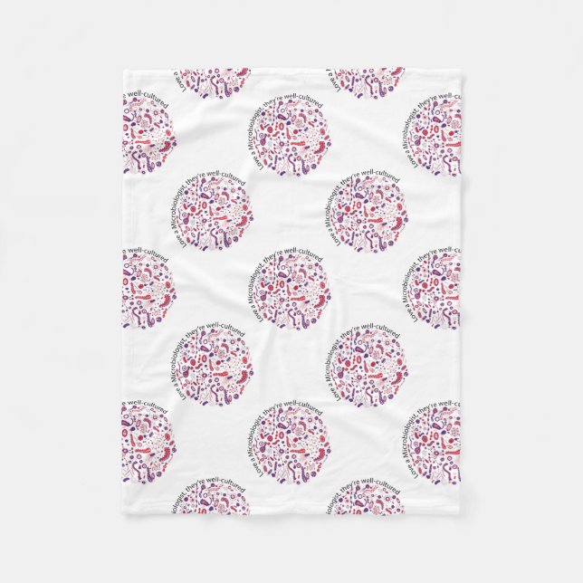 Liebe als Mikrobiologe Fleecedecke (Vorderseite)