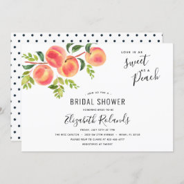 Liebe als Sweet als Peach Bridal Dusche Einladung