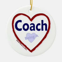 Liebe als Trainer Keramik Ornament