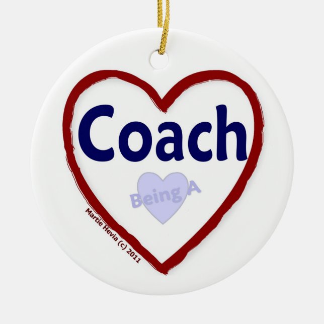 Liebe als Trainer Keramik Ornament (Vorne)