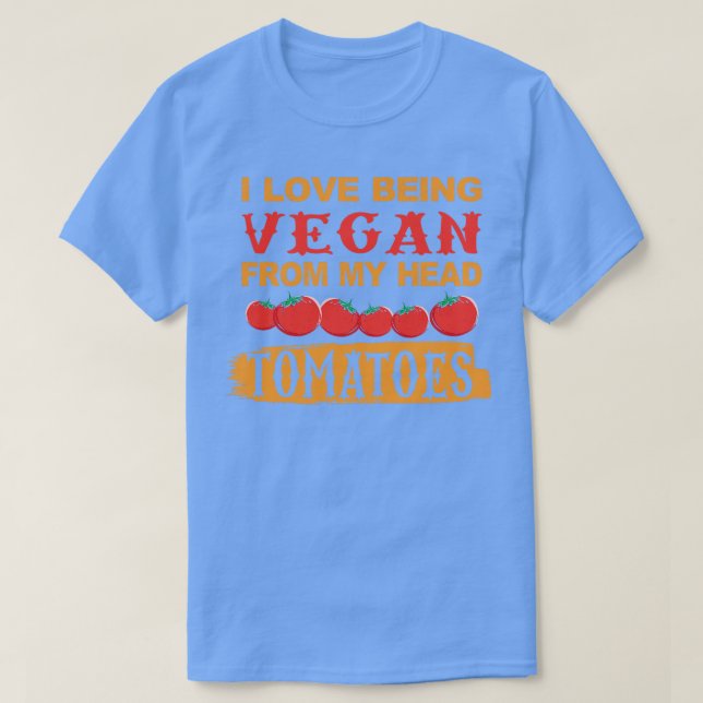 Liebe als VEGAN Tomaten T-Shirt (Design vorne)