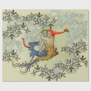 LIEBE AM ABYSS-Tag der Meerjungfrau und Triton Val Geschenkpapier