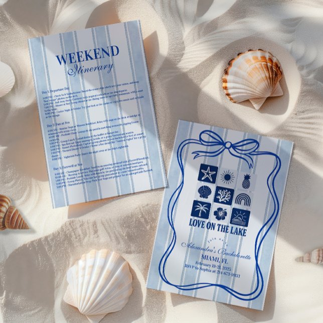 Liebe am Bachelorette-See Einladung (Von Creator hochgeladen)