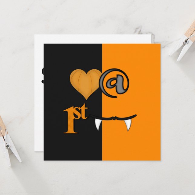 Liebe am ersten Biss Halloween (Vorderseite/Rückseite Beispiel)