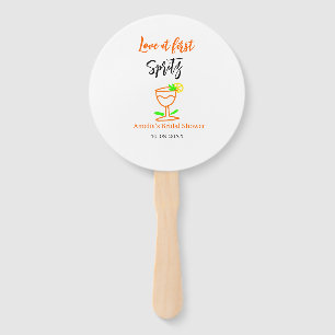 Liebe am ersten Spritz Orange Black Brautparty GL Fächer