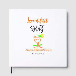 Liebe am ersten Spritz Orange Black Brautparty GL Gästebuch