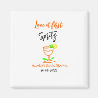 Liebe am ersten Spritz Orange Black Brautparty GL