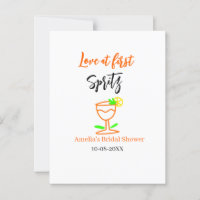 Liebe am ersten Spritz Orange Black Brautparty GL
