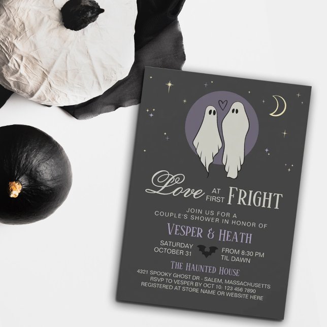 Liebe am First Fright Halloween Couple Dusche Einladung (Von Creator hochgeladen)