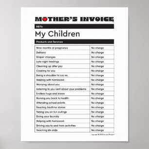 Liebe am Muttertag - Geschenk für Mama Poster