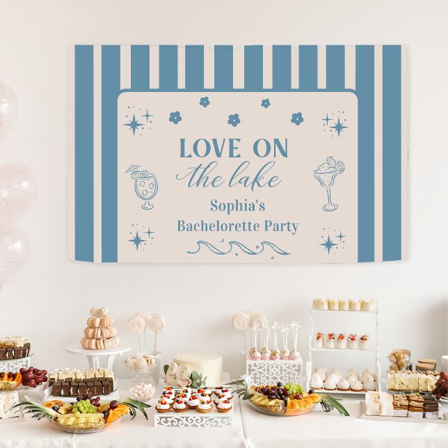 Liebe am Party am Bachelorette Banner (Von Creator hochgeladen)