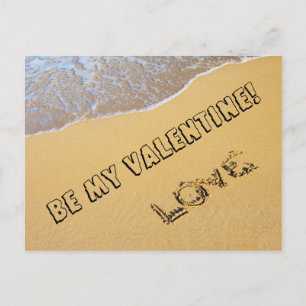 Liebe am Strand Valentinskarte Feiertagspostkarte