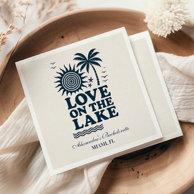 Liebe am Wochenende des Bachelorette Serviette (Von Creator hochgeladen)