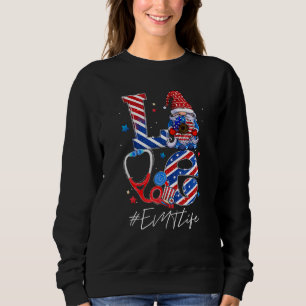Liebe American Emt Life Scrub Krankenschwester Stu Sweatshirt