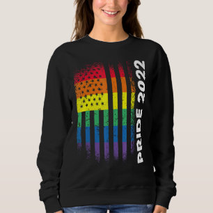 Liebe American Flag Rainbow Usa Gay Lgbtq Lgbt Pri Sweatshirt