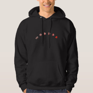 Liebe American Football - Gridiron Fans Herz Hoodie