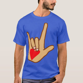 Liebe American Sign Language Hand T-Shirt