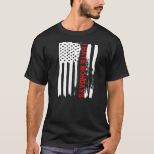 Liebe Amerika ich Hasse Montag T Shirt Funny US Fl