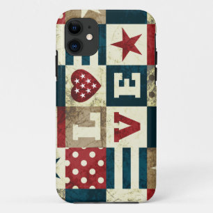 Liebe Amerika patriotisch iPhone 11 Hülle