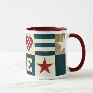 Liebe Amerika patriotisch Tasse