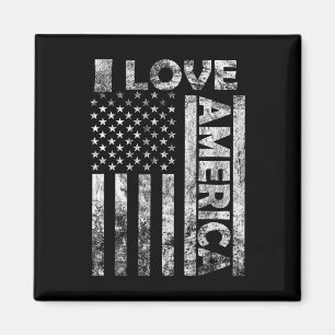 Liebe Amerika Shirt USA Flagge 4 Juli Unabhängigke Magnet
