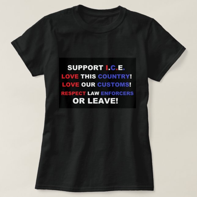 Liebe Amerika T-Shirt (Design vorne)