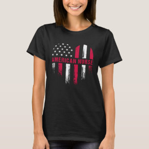 Liebe Amerikanische Krankenschwester Usa-Flagge Pa T-Shirt