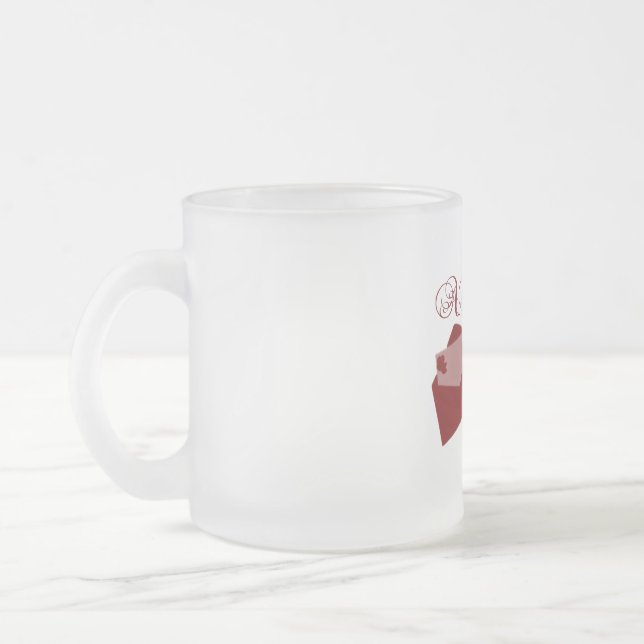 Liebe Amor Valentine Design Mattglastasse (Links)