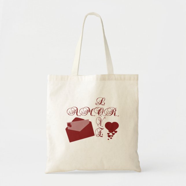 Liebe Amor Valentine Design Tragetasche (Vorne)