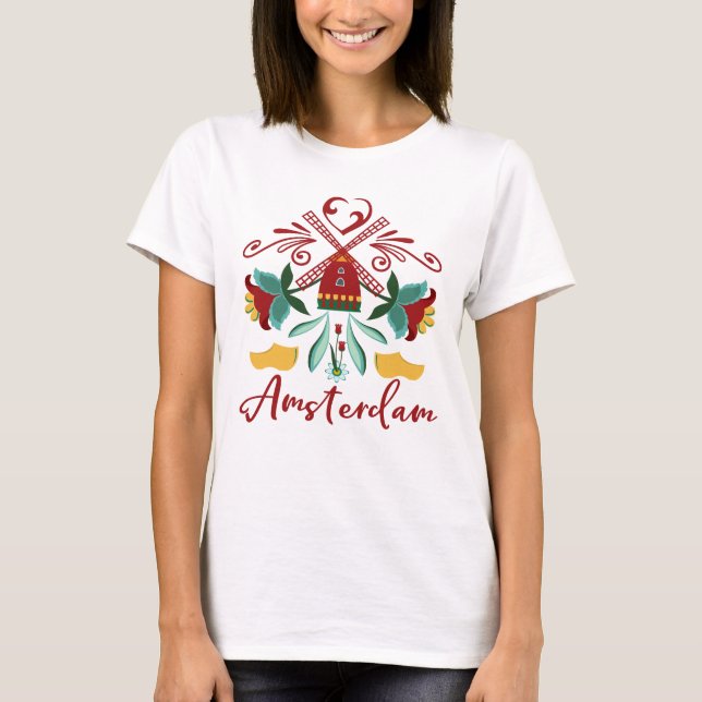 Liebe Amsterdam, die Niederlande (Holland) T-Shirt (Vorderseite)