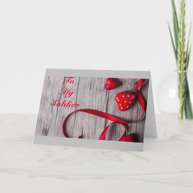 *****LIEBE AN MEINEN SOLDATEN**** JEDEN TAG/VALENT KARTE (Vorderseite)