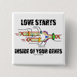 Liebe-Anfänge innerhalb Ihrer Gene Button