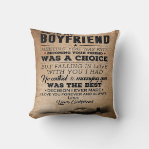 Liebe-Angebot für Freund   Niedliches Boyfriend-G Kissen
