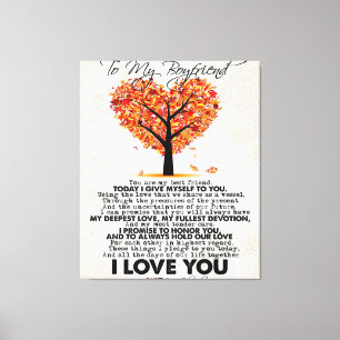 Liebe-Angebot für Freund Trendy Gift Leinwanddruck