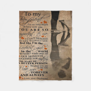 Liebe-Angebot für Freund   Witziges Geschenk für i Fleecedecke