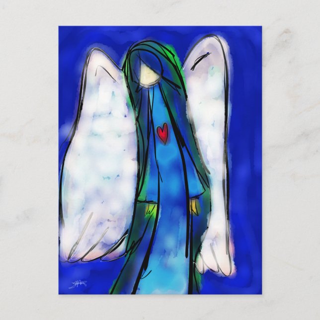 Liebe Angel Postkarte (Vorderseite)