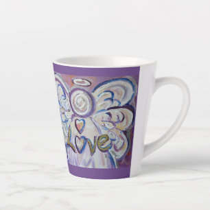 Liebe Angel Word Art Custom Latte Tasse Cup