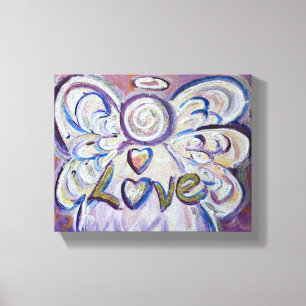 Liebe Angel Word Art Malerei Wrapped Canvas Leinwanddruck