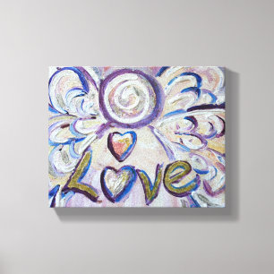 Liebe Angel Word Art Malerei Wrapped Canvas Leinwanddruck