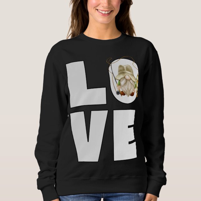 Liebe Angelgrandpa Fisherman Hat Funny Foreut Fish Sweatshirt (Vorderseite)