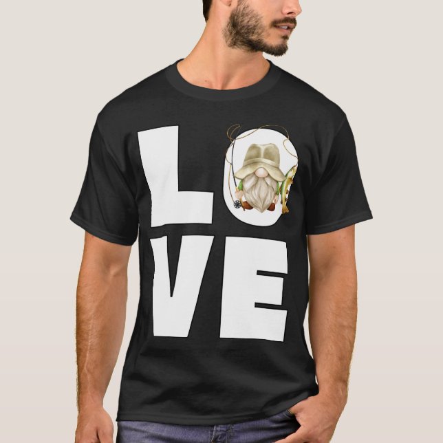 Liebe Angelgrandpa Fisherman Hat Funny Foreut Fish T-Shirt (Vorderseite)