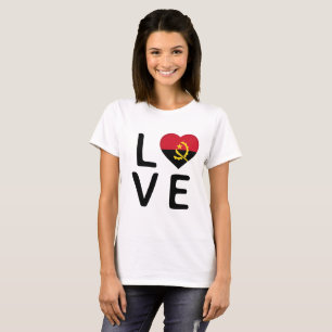 Liebe - Angola-Flagge T-Shirt