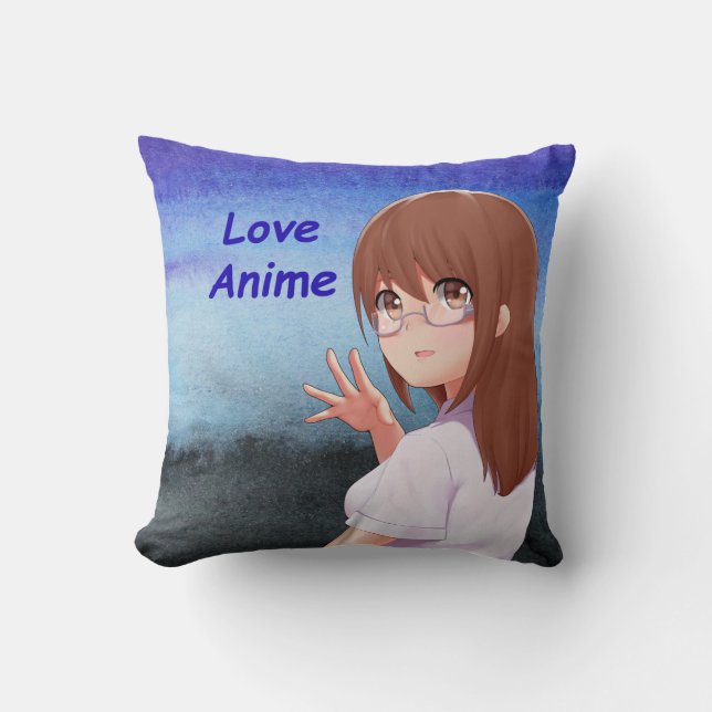 Liebe Anime - Coole Zeichen Kissen (Vorderseite)