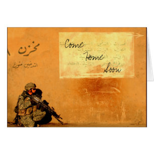 Liebe-Anmerkung über den Wand-Militär-Soldaten