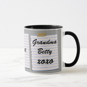 Liebe-Anmerkungen für Großmutter-Tasse Tasse
