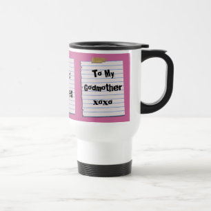 Liebe-Anmerkungen für Patin-Tasse Reisebecher