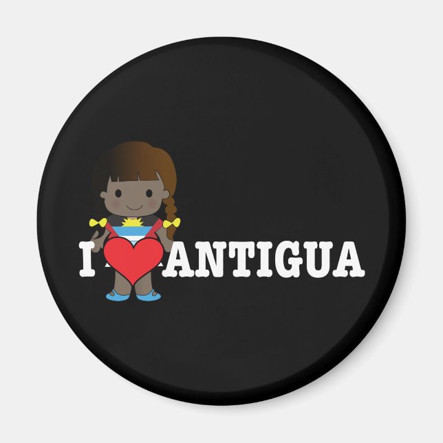 Liebe Antigua Magnet (Vorne)